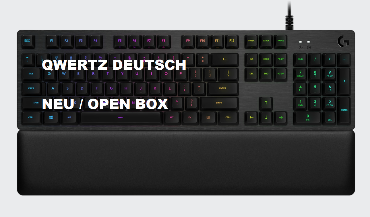 Logitech G513 Carbon mechanische RGB Gaming Tastatur QWERTZ Romer G linear Demo