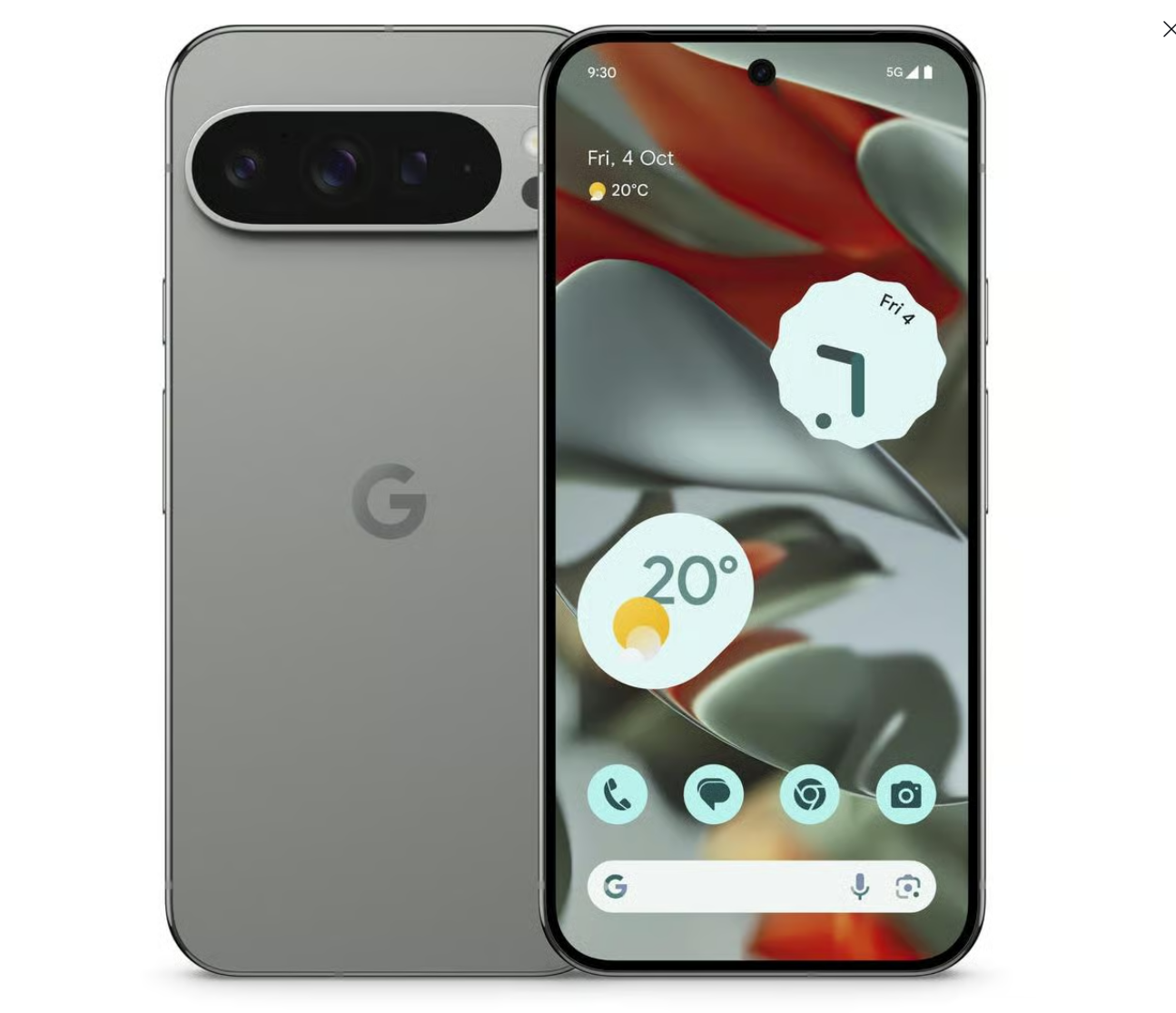 Google Pixel 9 Pro , 256GB, graugrün (hazel), refurbished A-