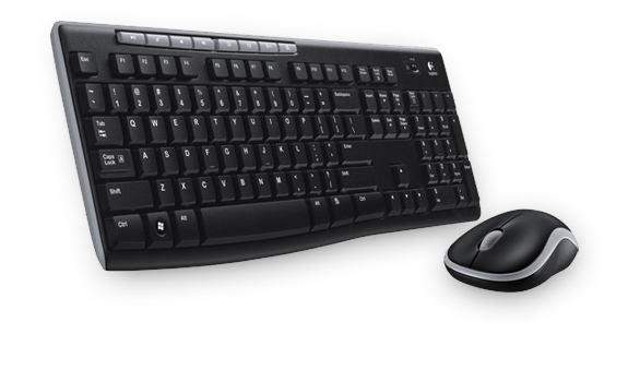 Logitech Tastatur und Maus Set QWERTZ Deutsch Wireless MK270 