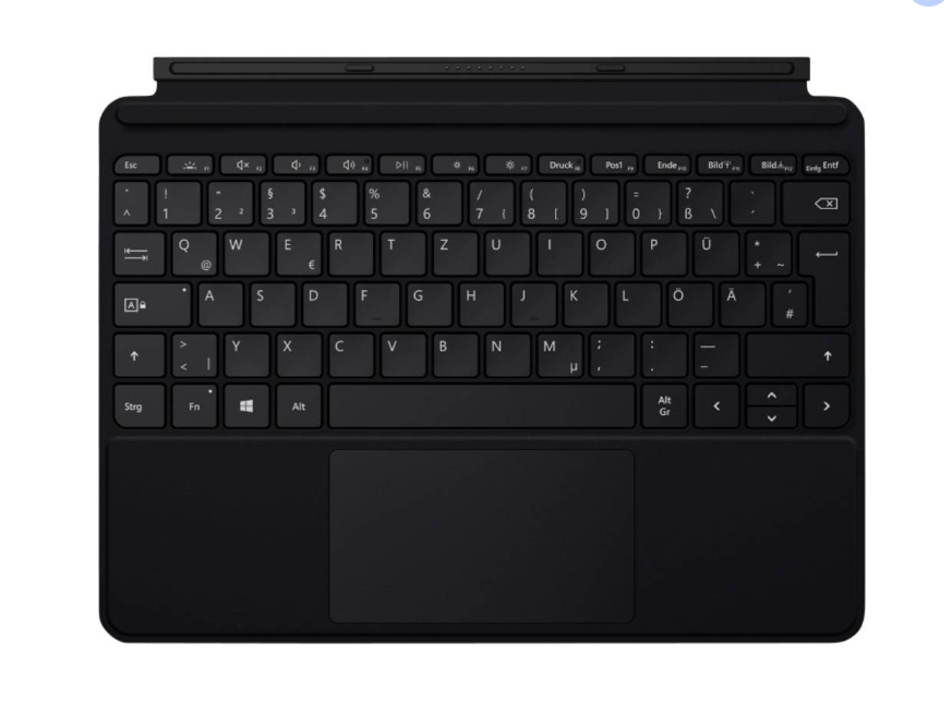 Microsoft Surface GO Tastatur Typecover GO 2,3,4 schwarz, QWERTZ DEUTSCH used