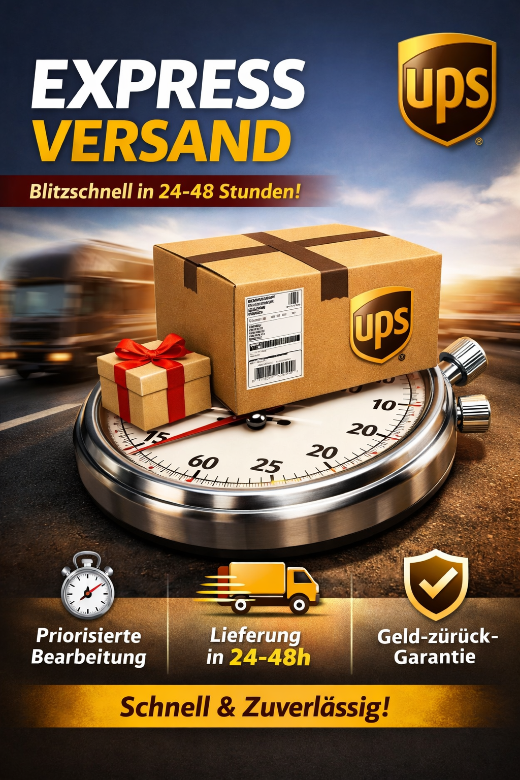 Express Versand UPS 24/48 Stunden