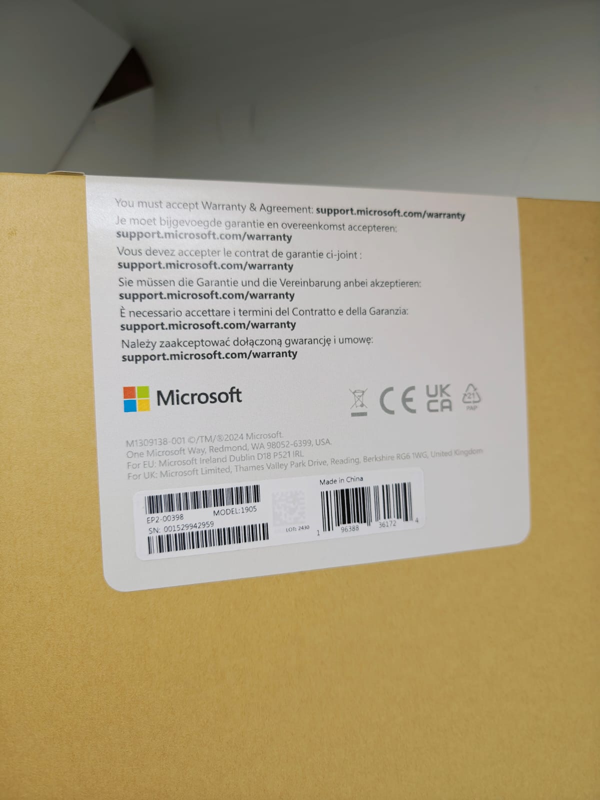Microsoft Surface Tastatur Typecover Pro X,8,9,,11 schwarz, QWERTZ DEUTSCH Copilot